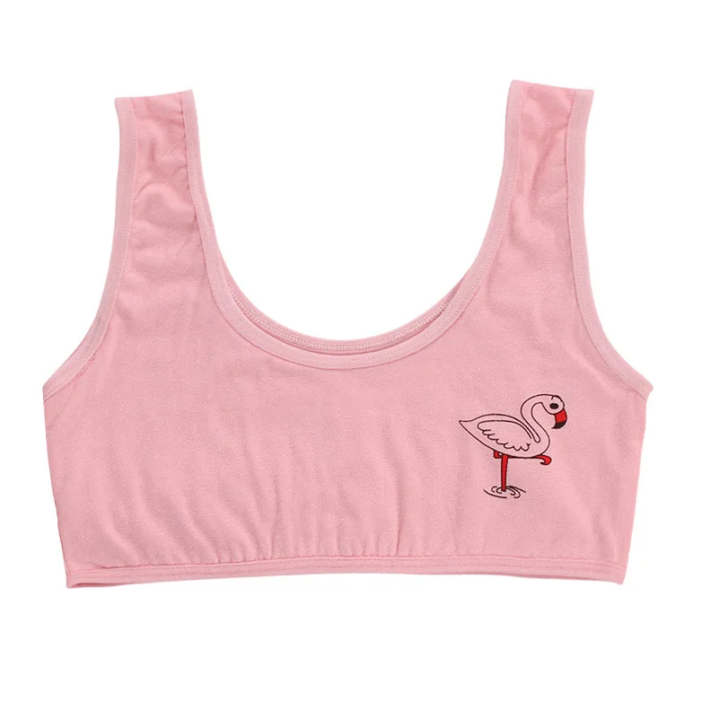 Летние тонкие льняные Мягкие Спортивные бюстгальтеры для девочек подростков с