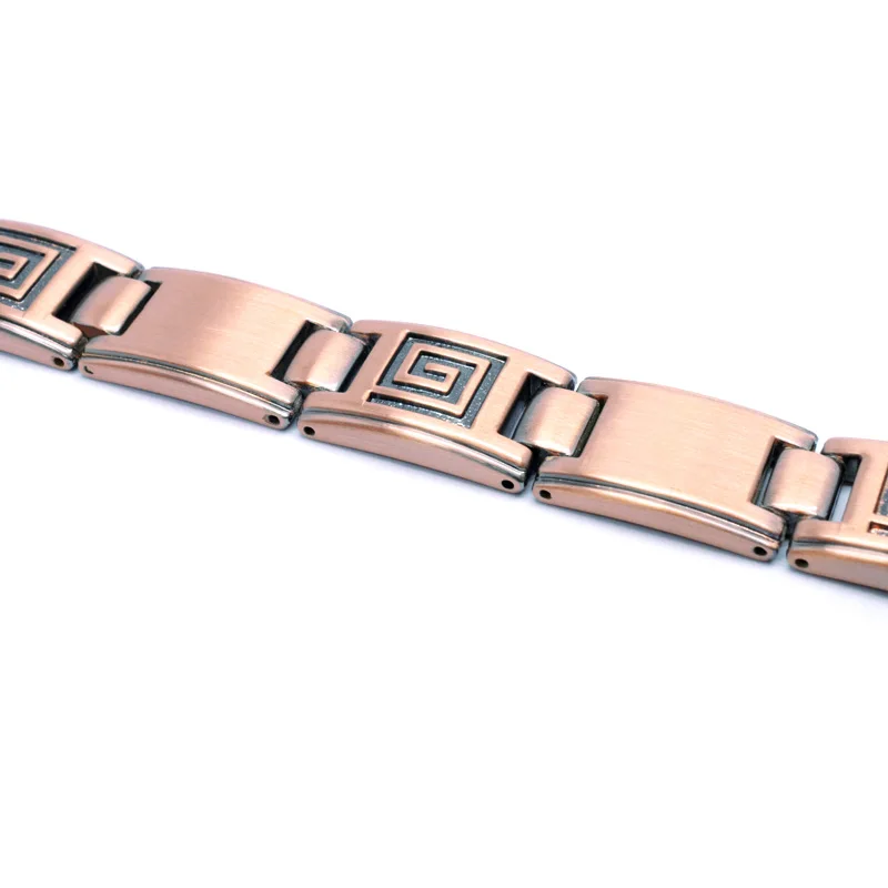 Эскалус лабиринт цепь магнитный мужской браслет для мужчин античный медный с