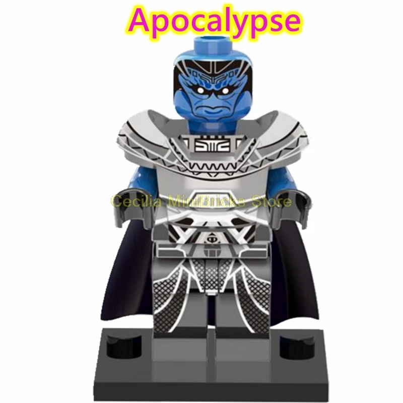 Apocalypse X-men Марвел Росомаха Жан Грей проф X Магнето Apocalypse Rogue Thanos строительные блоки игрушки для детей - Цвет: Apocalypse