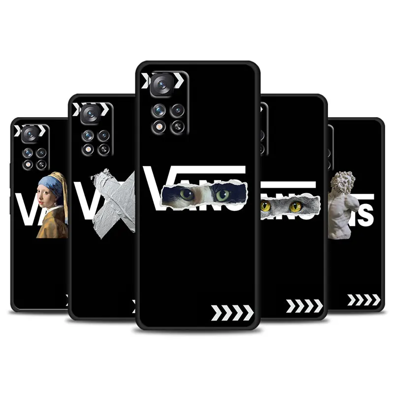 

V Wanan cool sports Shockproof Black Phone Case For Xiaomi Redmi Note 11 10 10S 9 9T 9S Pro Max 8T 8 7 6 5 4X Capa