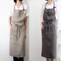 pure color cooking kitchen apron for woman men chef waiter cafe shop bbq hairdresser painter aprons bibs kitchen accessory soft