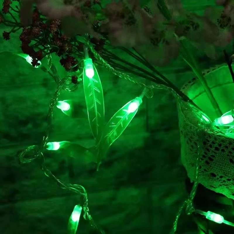 Гирлянсветильник-занавеска из зеленой ивы водонепроницаемая классветильник