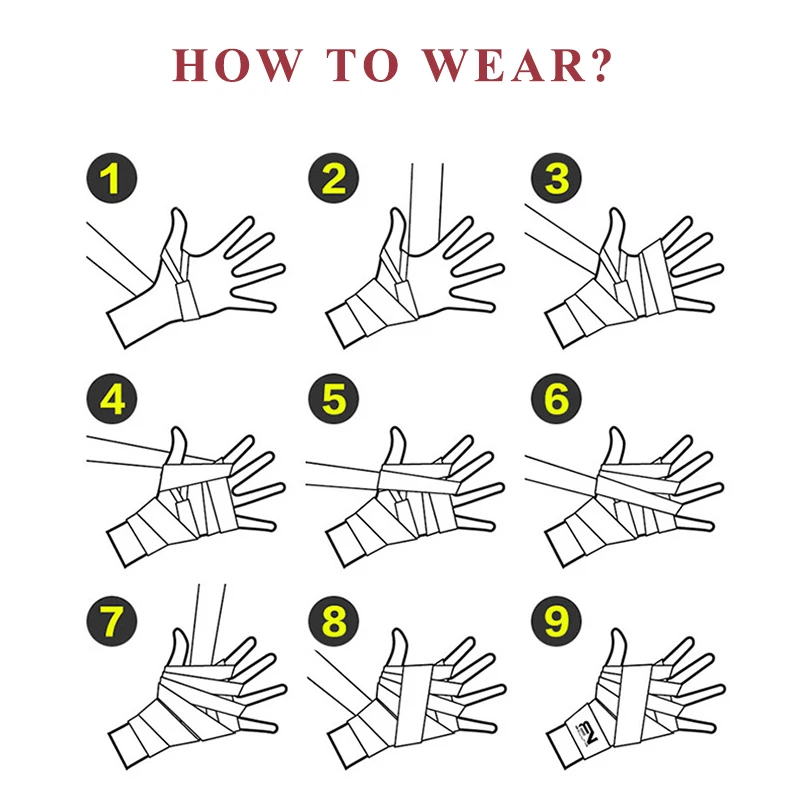 1 пара хлопковых боксерских бандажей 2 5 м спортивные ремешки для женщин и мужчин