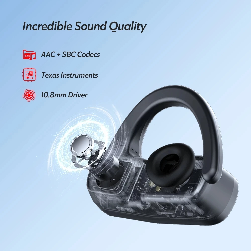 Оригинальные TWS наушники DACOM Bonebuds с костной проводимостью водонепроницаемые Ture