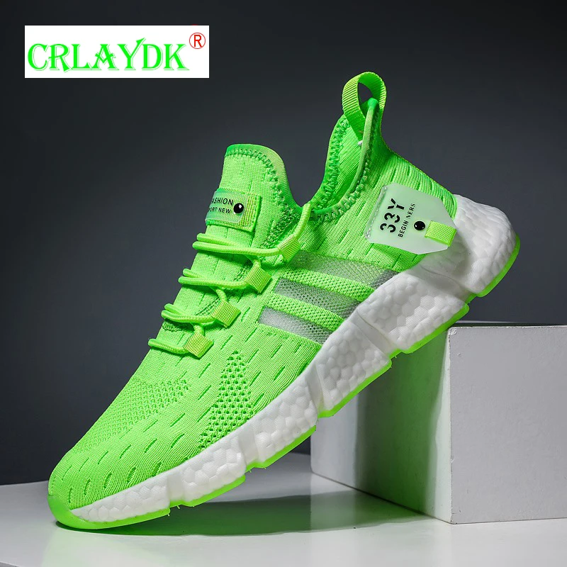 

CRLAYDK Lightweight Fashion Running Shoes for Men Sneakers New Couple Tennis Outdoor Breathable Walking TPU Sports Plus Size