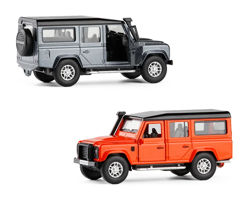 1:36 высокая имитация JK Land Defender SUV модель автомобиля из сплава дверь оттяните назад мальчик металлическая модель игрушечный автомобиль для детей Подарки