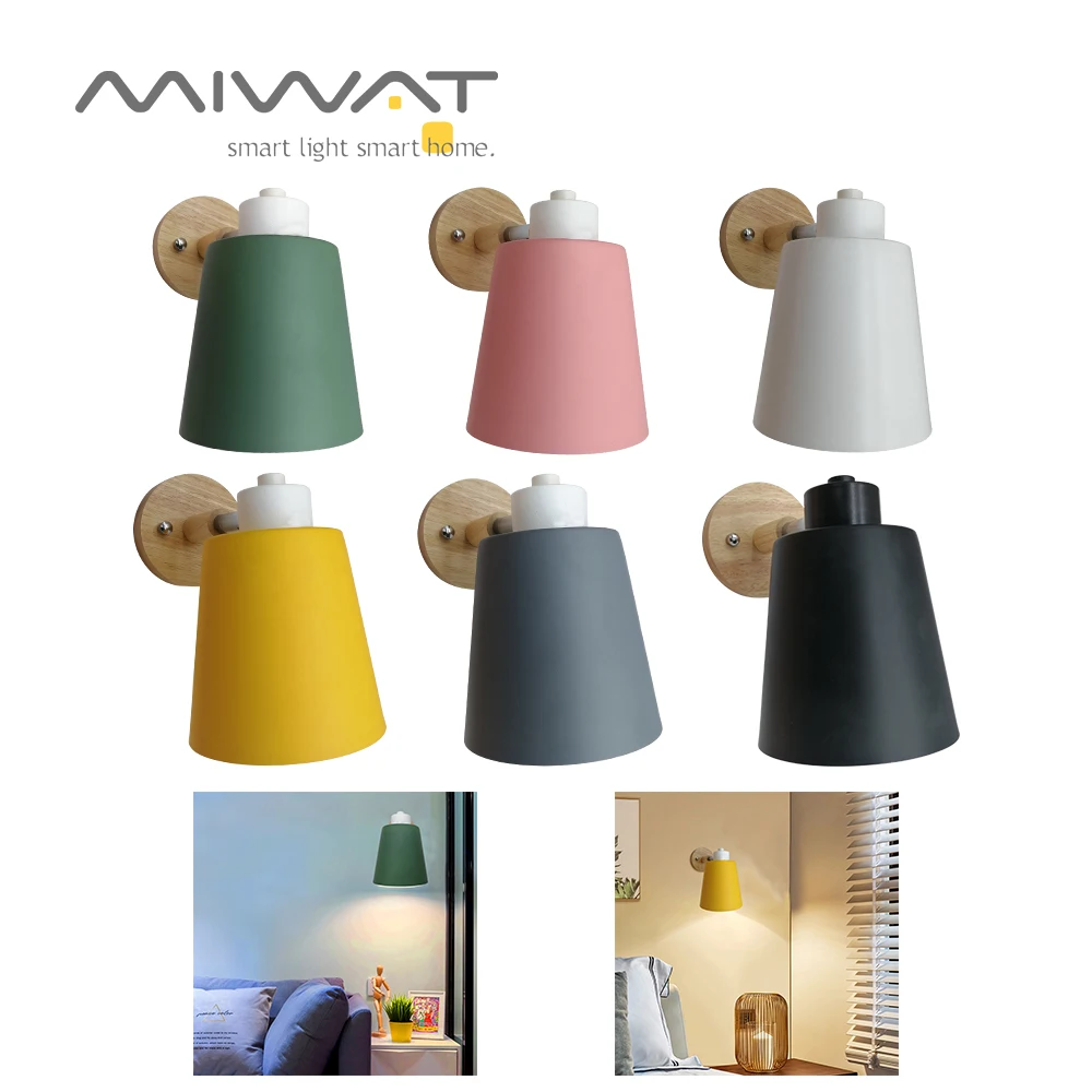 Настенный светильник в скандинавском стиле 6 цветов креативный настенный с