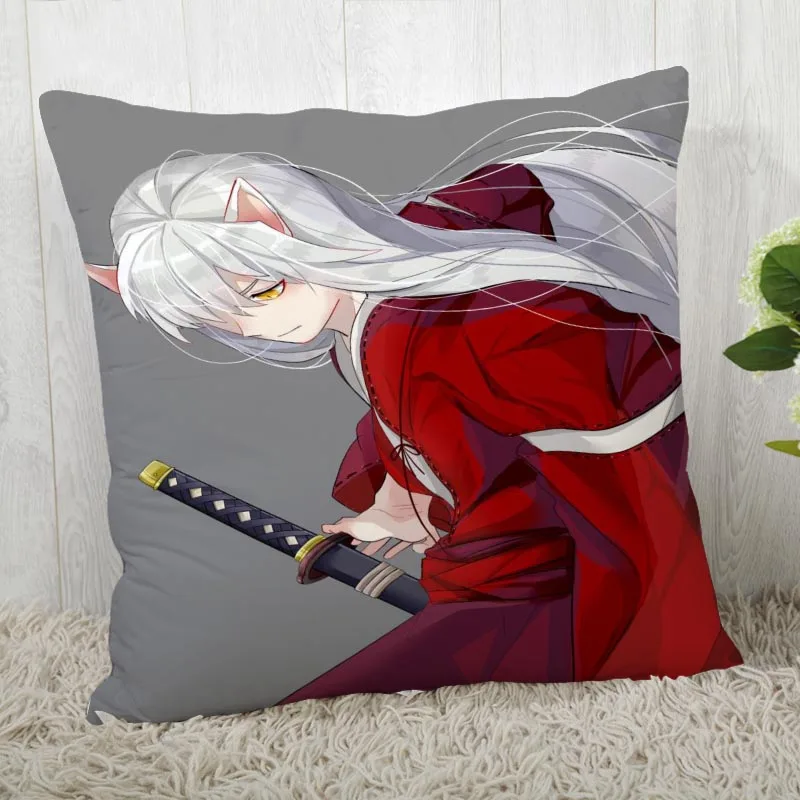 Наволочки на заказ InuYasha квадратная наволочка Рождественская Наволочка на молнии наволочка 40*40 см, 45*45 см(с одной стороны - Цвет: Pillowcase 8