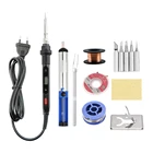 Электрический паяльник 60 Вт80 Вт, цифровой дисплей, паяльник с регулируемой температурой, наконечники, керамический нагреватель, инструменты для сварки и ремонта