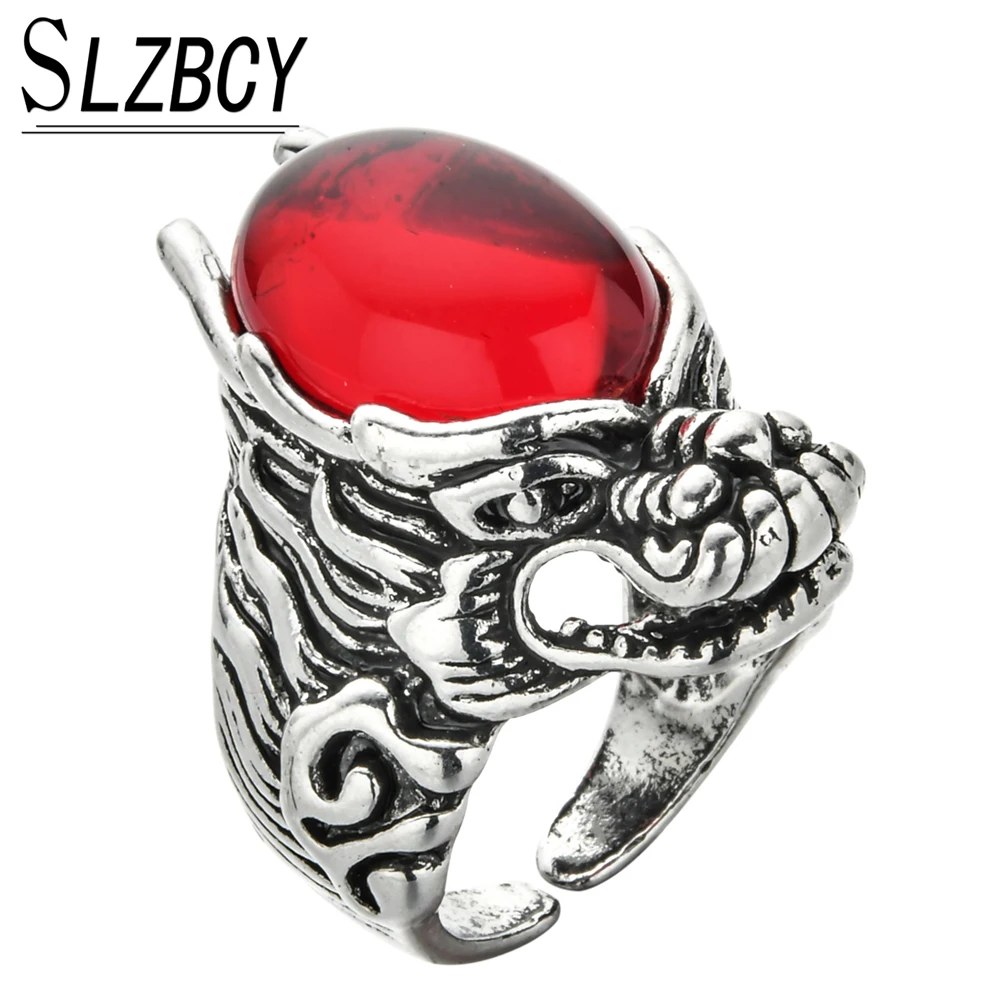 Мужское кольцо с кристаллами дракона в стиле ретро|Кольца| |