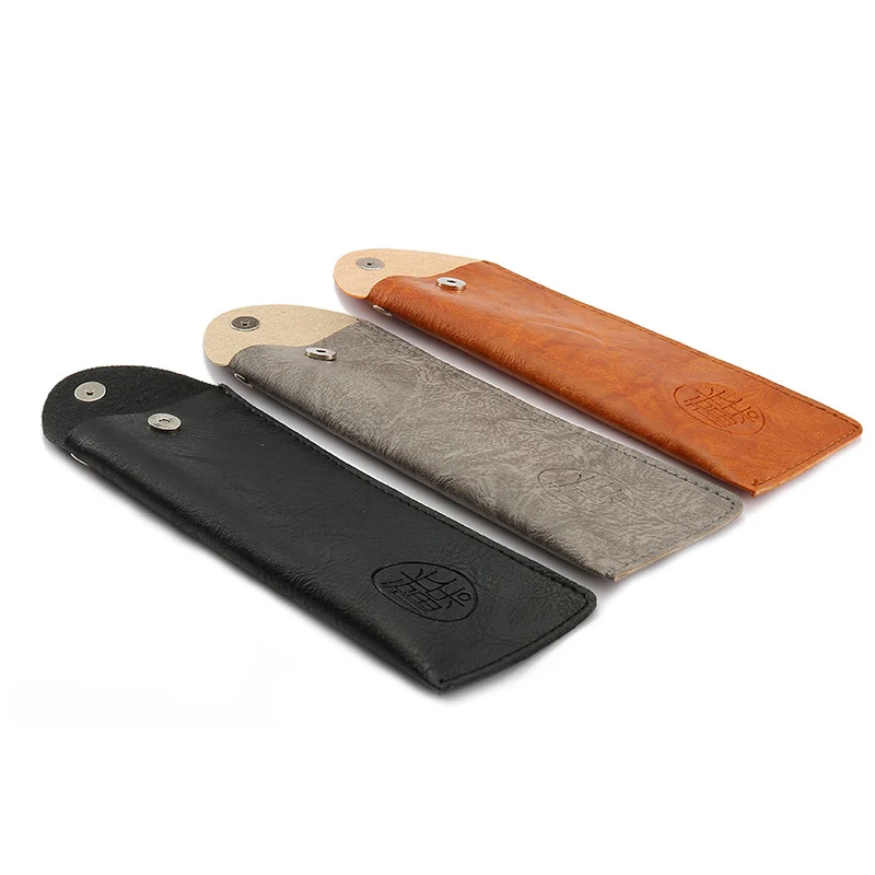 Мягкий кожаный чехол очков для чтения в стиле ретро из искусственной кожи карман