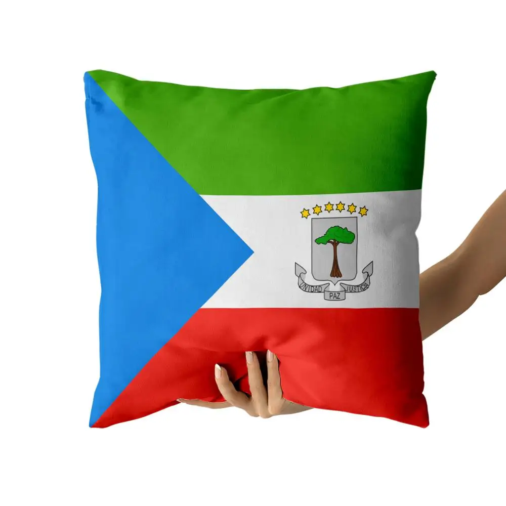 

Equatorial Guinea Cotton Canvas custom pillow custom covers Throw Pillow Pillow Covers personalized gifts