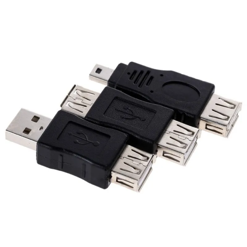10 USB Male to Female Mini Plug OTG 5 Pin F / M Converter Adapter Computer Tablet Phone Pieces | Электроника