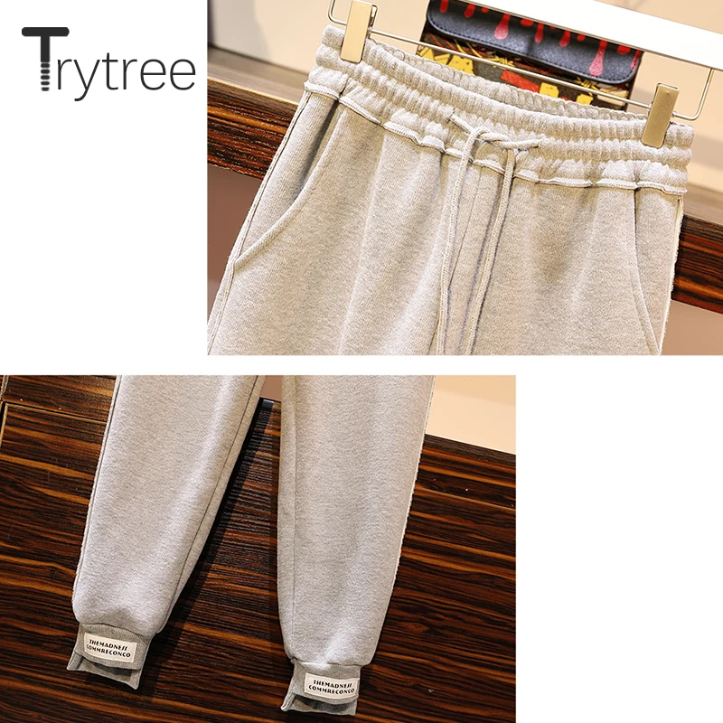 Trytree осенне-зимний женский комплект из двух предметов толстый хлопок