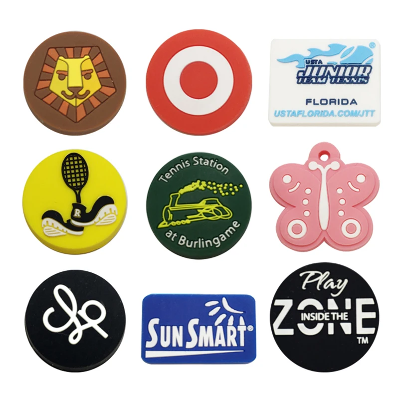

50pcs/lot Cute Animal Tennis Racket Dampener Funny Silicone RubberOEM Hot Selling Tennis Racket ShockAbsorber Silicone Animal PT