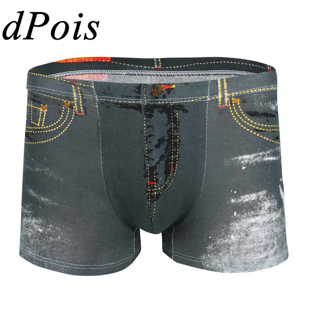 Мужские джинсы с низкой посадкой DPOIS спортивные хлопковые дышащие шорты и