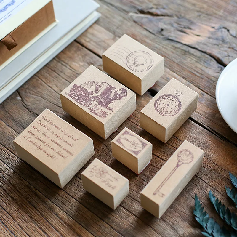 Ретро Серия времени для путешествий декоративный штамп эвкалипт фотообои