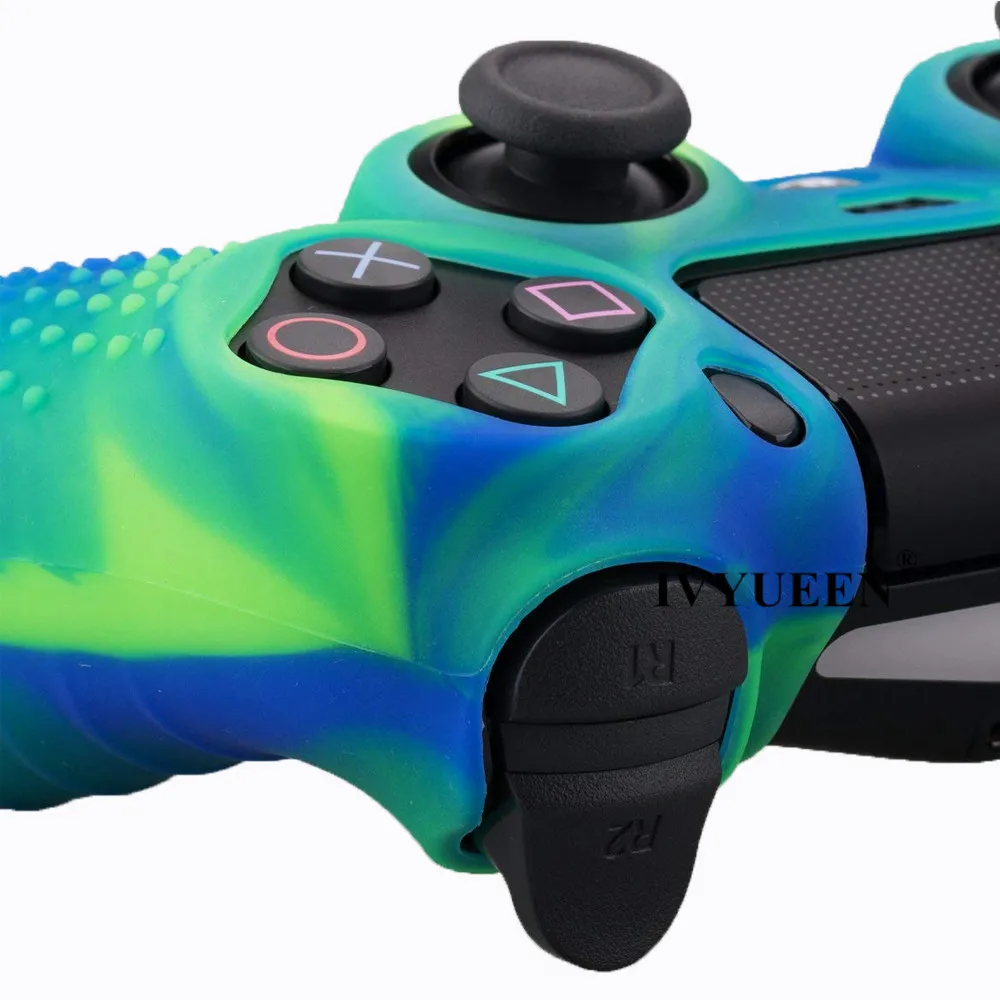 IVYUEEN Противоскользящий силиконовый кожного покрова для Sony Dualshock 4 PS4 Pro Slim