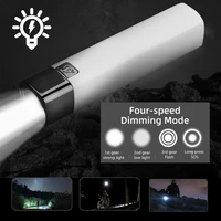 mini led flashlight portable usb torch with power bank night emergency home security spotlight craftsman light camper lamp