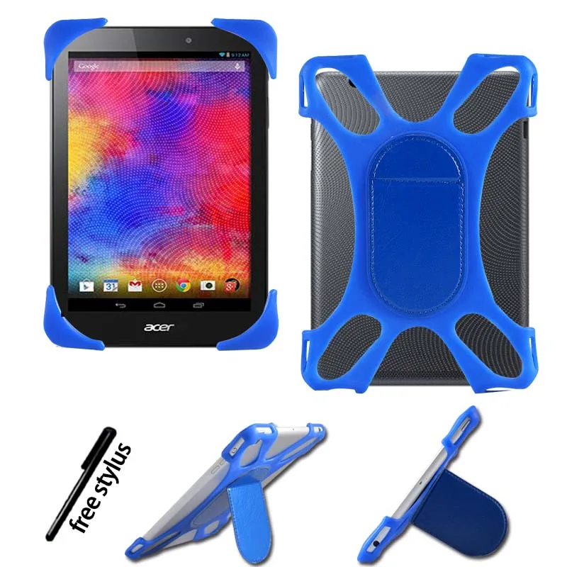 KK & LL для Acer Iconia One 8 B1 850 резиновый противоударный силиконовый чехол подставка +