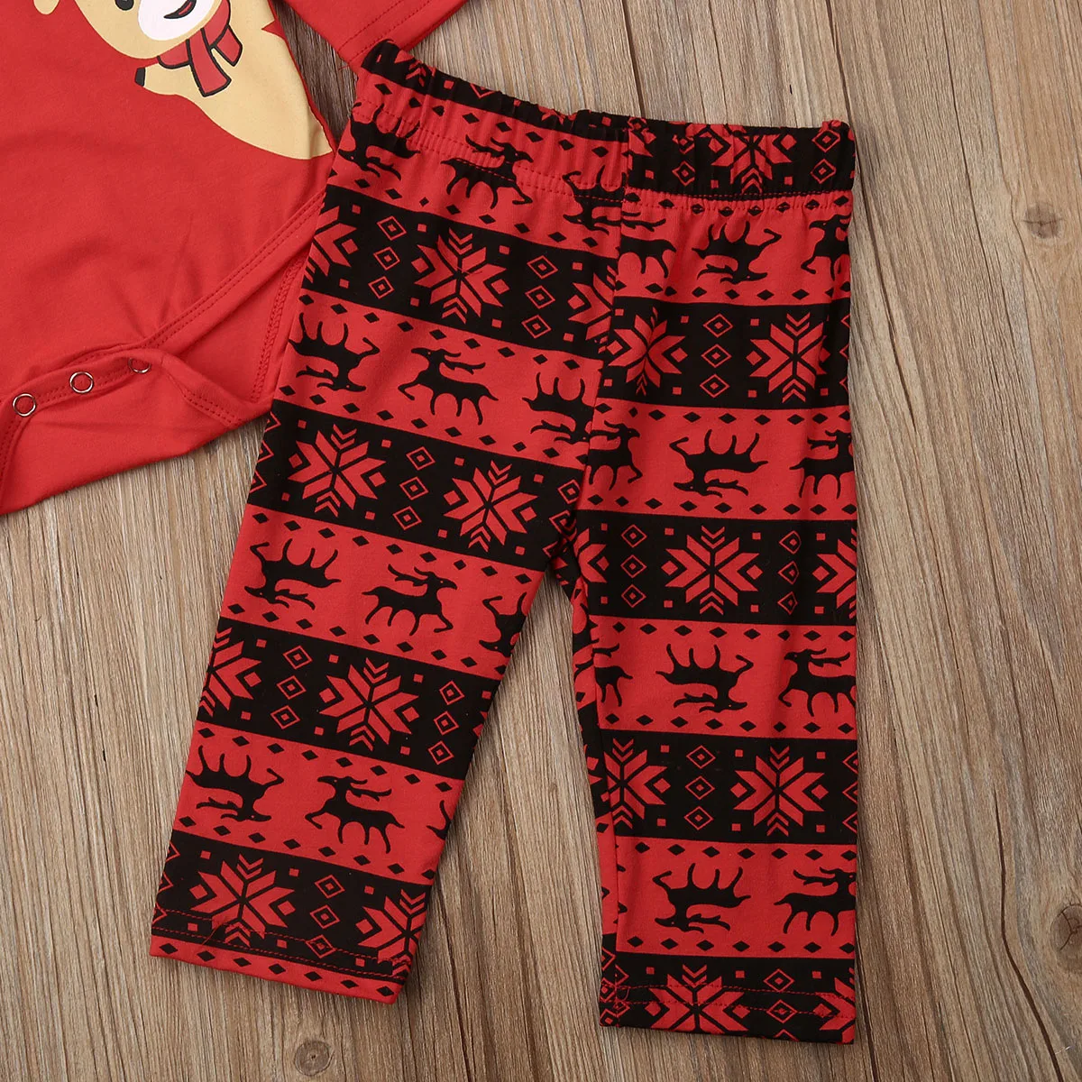 Новое поступление комплект рождественской одежды для маленьких девочек и