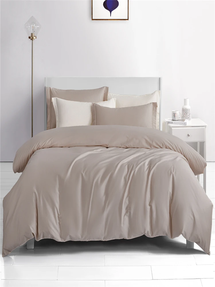 Хлопковое стеганое одеяло мягкое шелковое постельное белье однотонное удобное