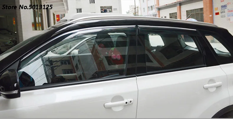 Козырек авто дверь Дождь Защита от солнца боковая крышка окна отделка авто аксессуары для Suzuki Vitara