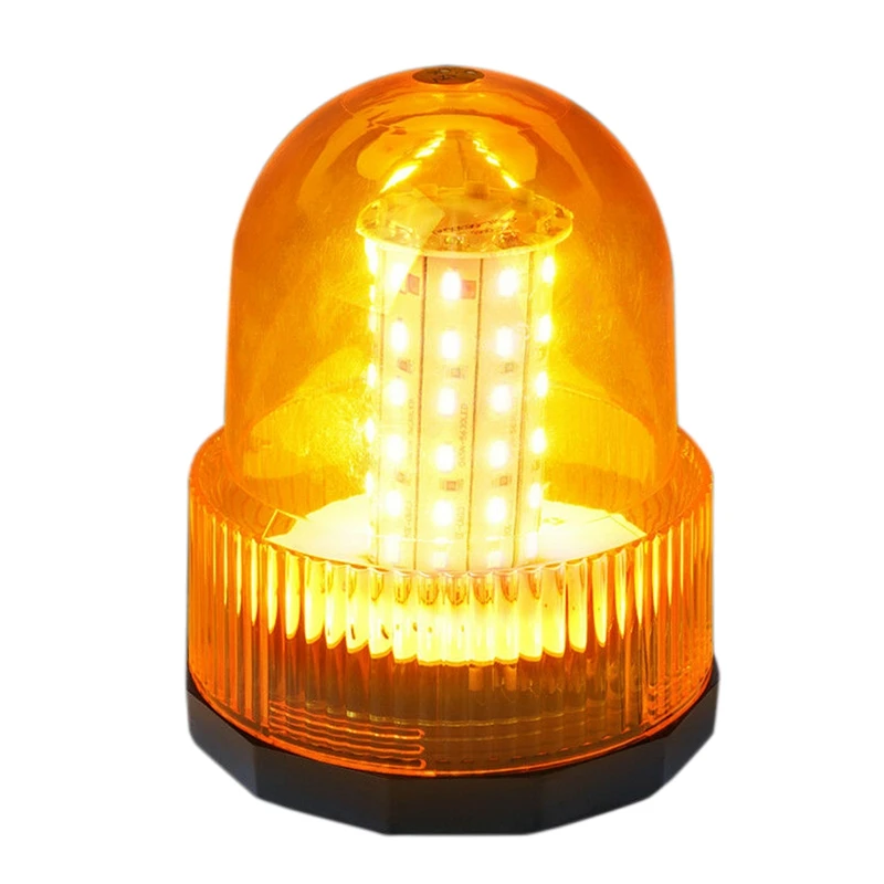 60 Led Strobe Light Car Emergency Warning Rooftop Beacon Work Lamp-Amber