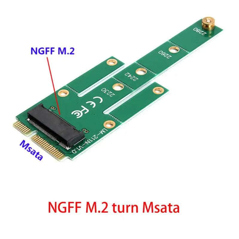 

MSATA To M.2 NGFF Adapters Convert Card 6.0Gb/s NGFF M.2 SATA-Bus SSD B Key To MSATA Male Riser M.2 Adapter For 2230-2280 M2 SSD