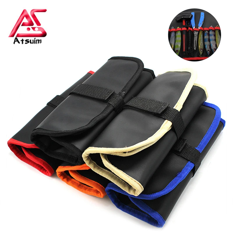 AS Fishing Lure Bag Storage Case Large Capacity Multi-Purpose Partition Waterproof Adjustable Gear Tools Pockets Bags Holder