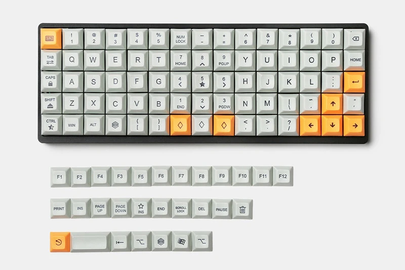 PBT из-за Sub 75-ключ алюминиевые механические мини клавиатура DSA колпачки Pc Gamer logitech игровой Мышь арт Gh60 Xd60 Tada68 Teclado