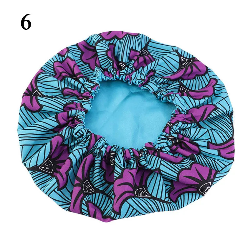 

Large Sleep Cap kids Adjustable African print Ankara Satin Bonnet sleep cap turban hat Night Sleep Beanie Chemo Cap Round Cap
