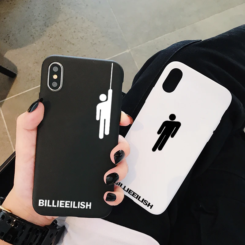 Чехол с логотипом Billie Eilish для iPhone XR X Xs Max 8 7 6 Plus 6S 5S SE мягкий силиконовый чехол