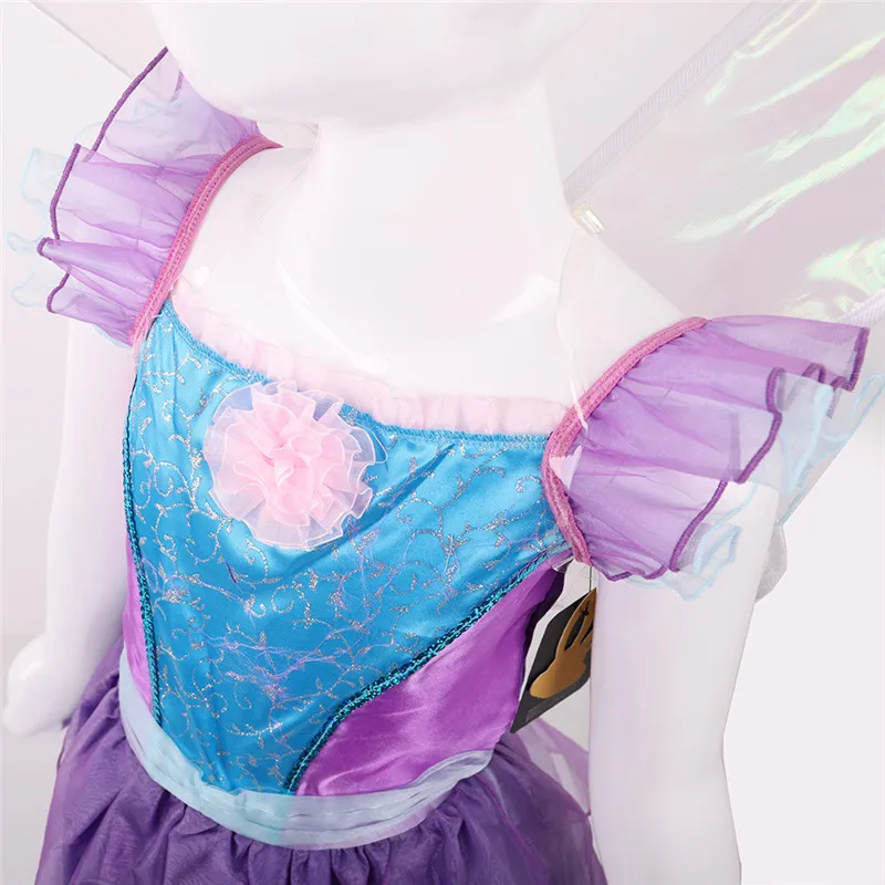 Сказочное платье для девочек с фиолетовыми бабочками и фэнтезией садовое