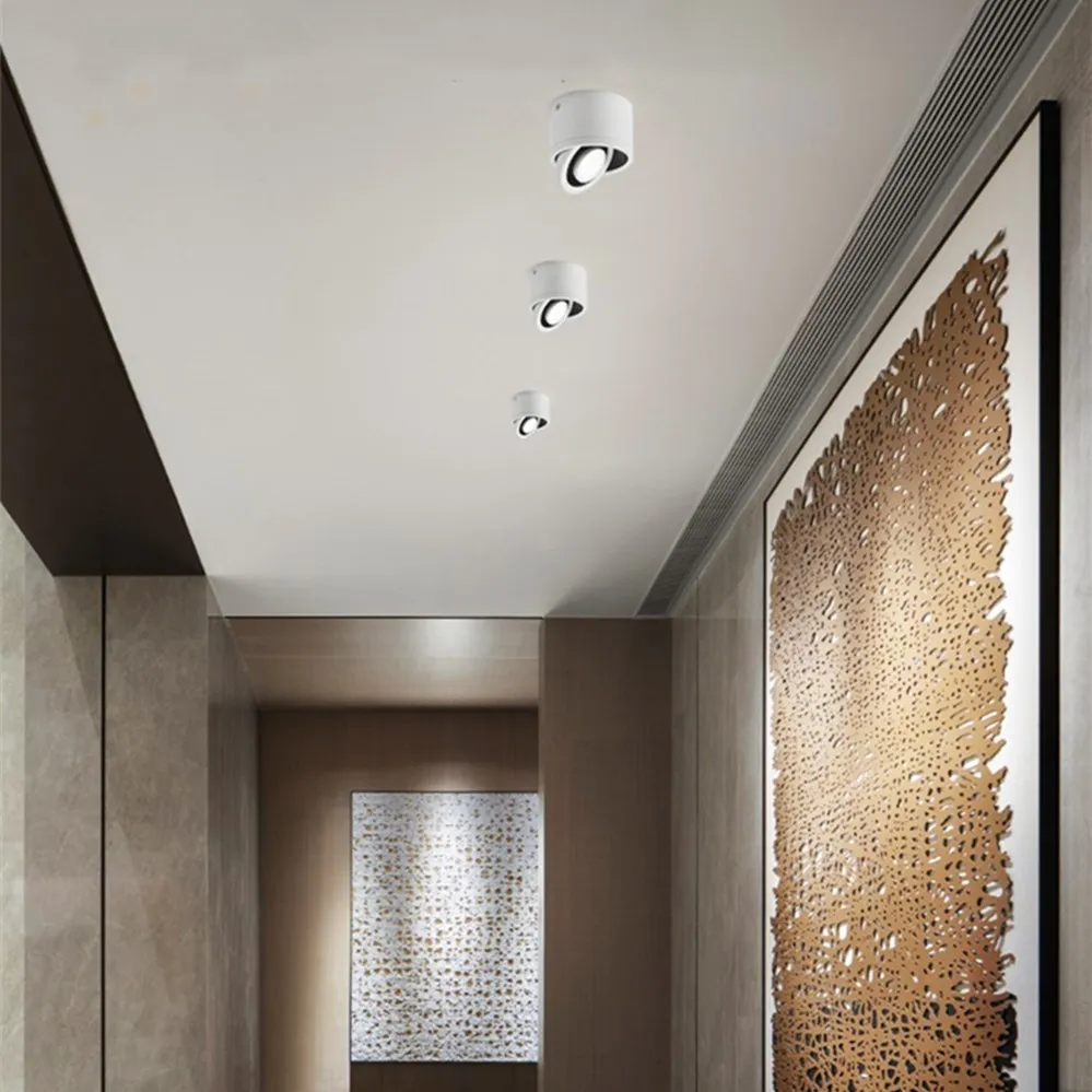 Поверхностного монтажа точечное освещение в помещении светодиодный потолочный