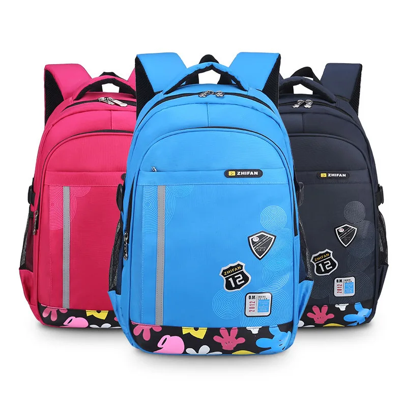 

elementary school backpack for boy girl waterproof book bag kids school bag reflective strip student backpack gifts for boys