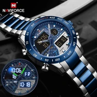 naviforce luxury brand men watch military led digital sport wristwatch mens steel strap waterproof clock relogio masculino 2019