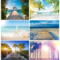 tropical sea beach palms tree photography background natural scenic photo backdrops photocall photo studio 211227 hhb 06