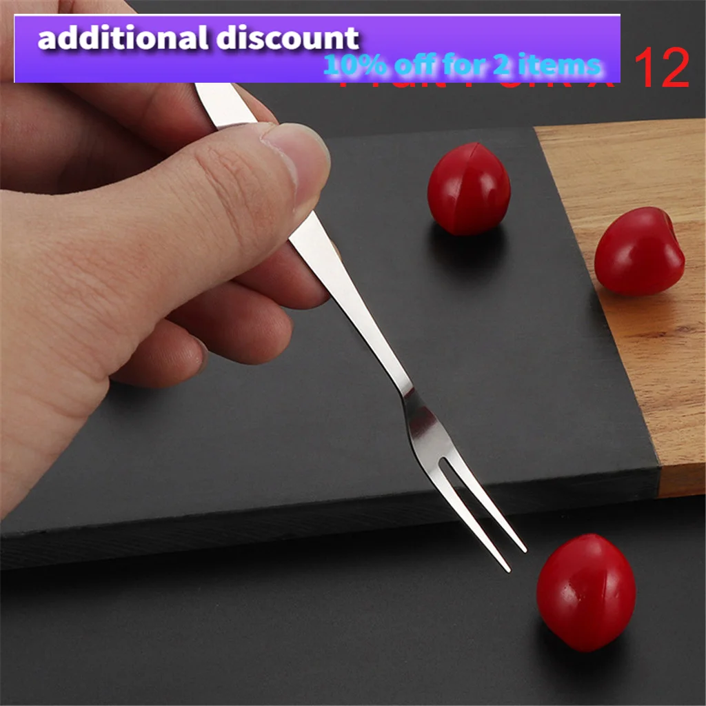 

12 шт., вилки для фруктов, из нержавеющей стали