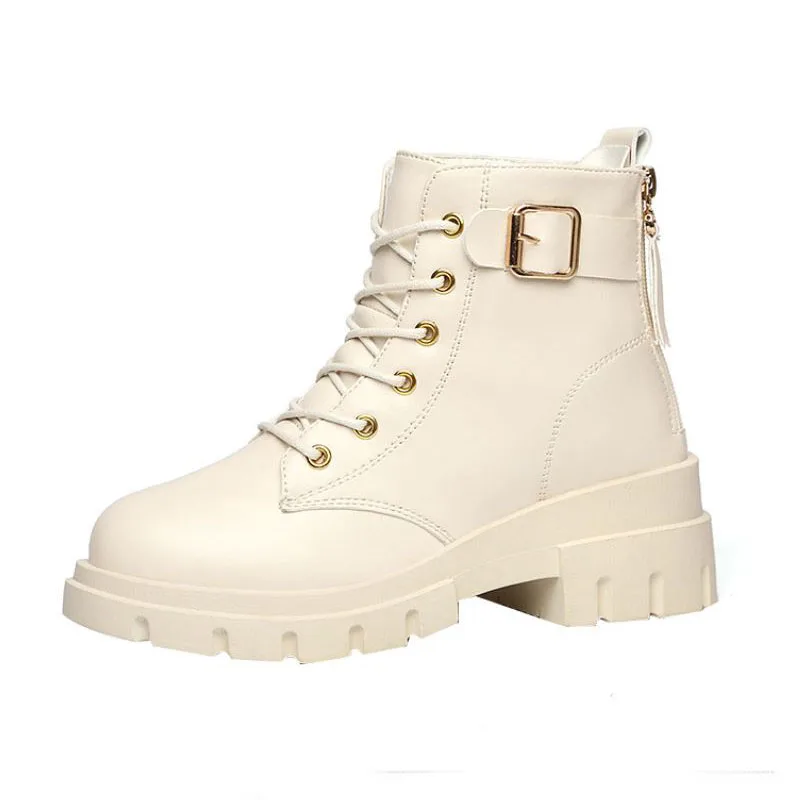 

Новые женские полусапожки из натуральной кожи со шнуровкой; Женские туфли на высоком каблуке, модные повседневные ботинки на каждый день; Ж...