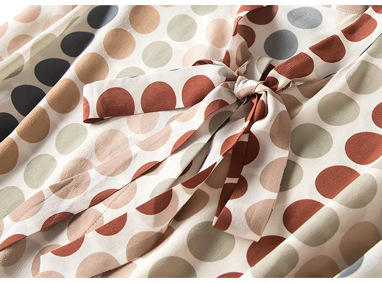 2019 весна осень женская блузка рубашка 100% шелк из хлопка и льна с большим бантом