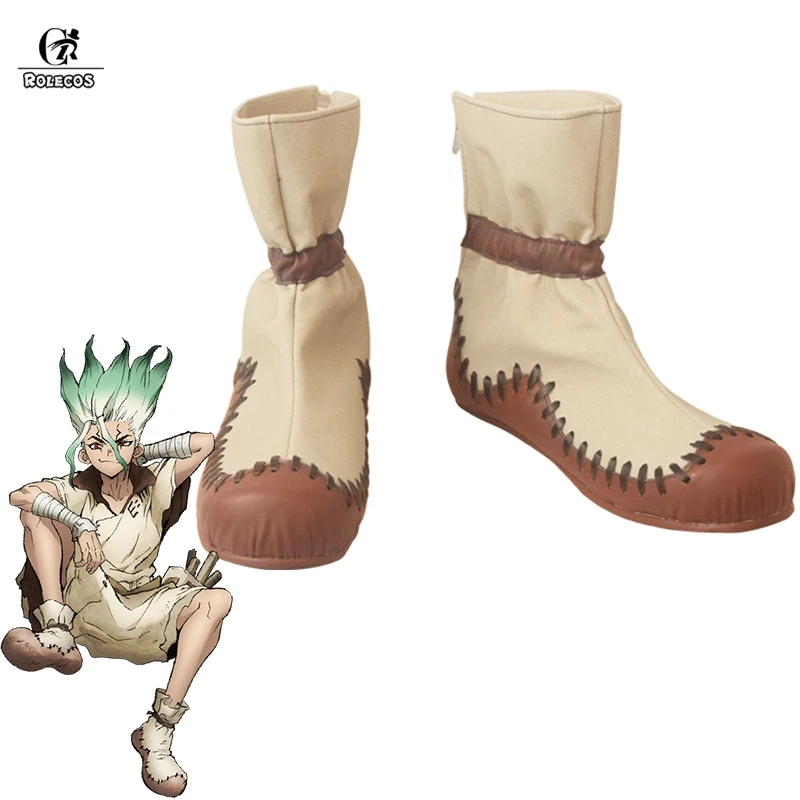 Rolecos аниме Dr. Stone обувь для косплея Ishigami Senku ботинки Мужская ручная работа|Туфли| |