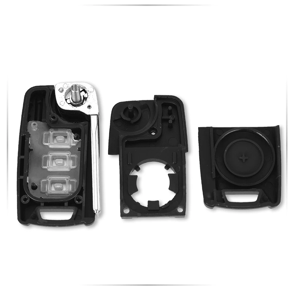 KEYYOU Новый чехол для автомобильного ключа с 3 кнопками откидная оболочка