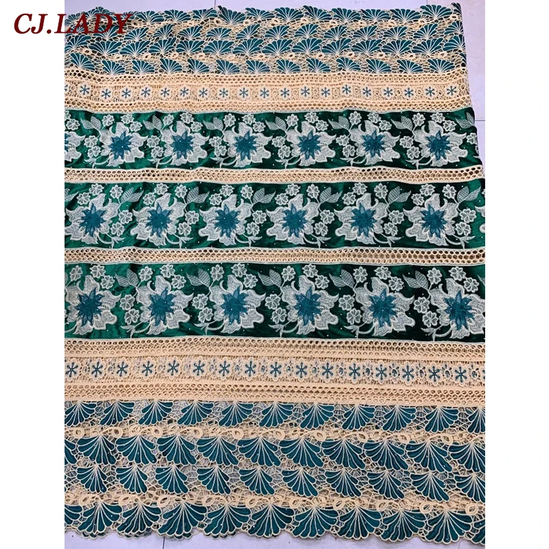 

Африканский шнур, кружевная ткань, высокое качество 2021, нигерийский гипюр, шнур, кружевная ткань с камнем для вечерние него платья, водораст...