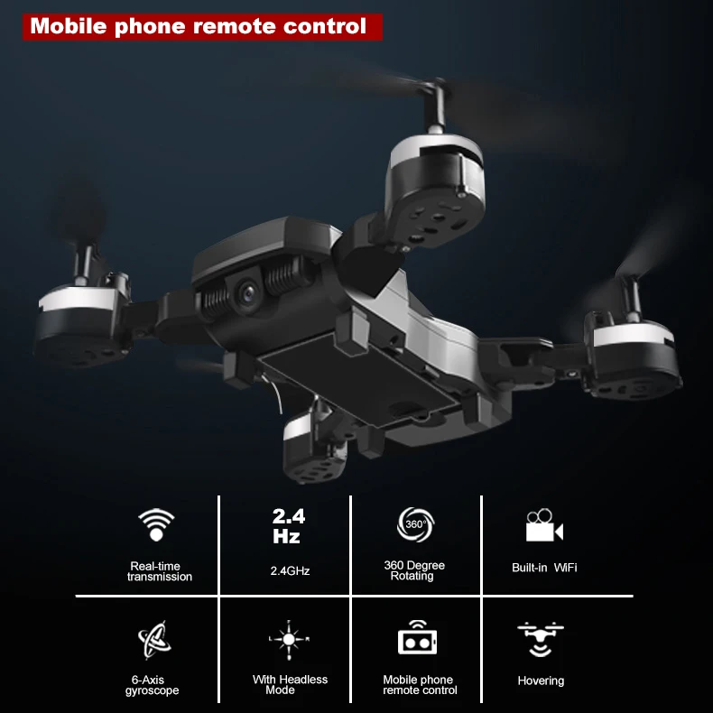 Дрон Профессиональный Интеллектуальный складной RC Дроны с высоким HD wifi камера вращающийся FPV Квадрокоптер стабильный карданный Безголовый режим