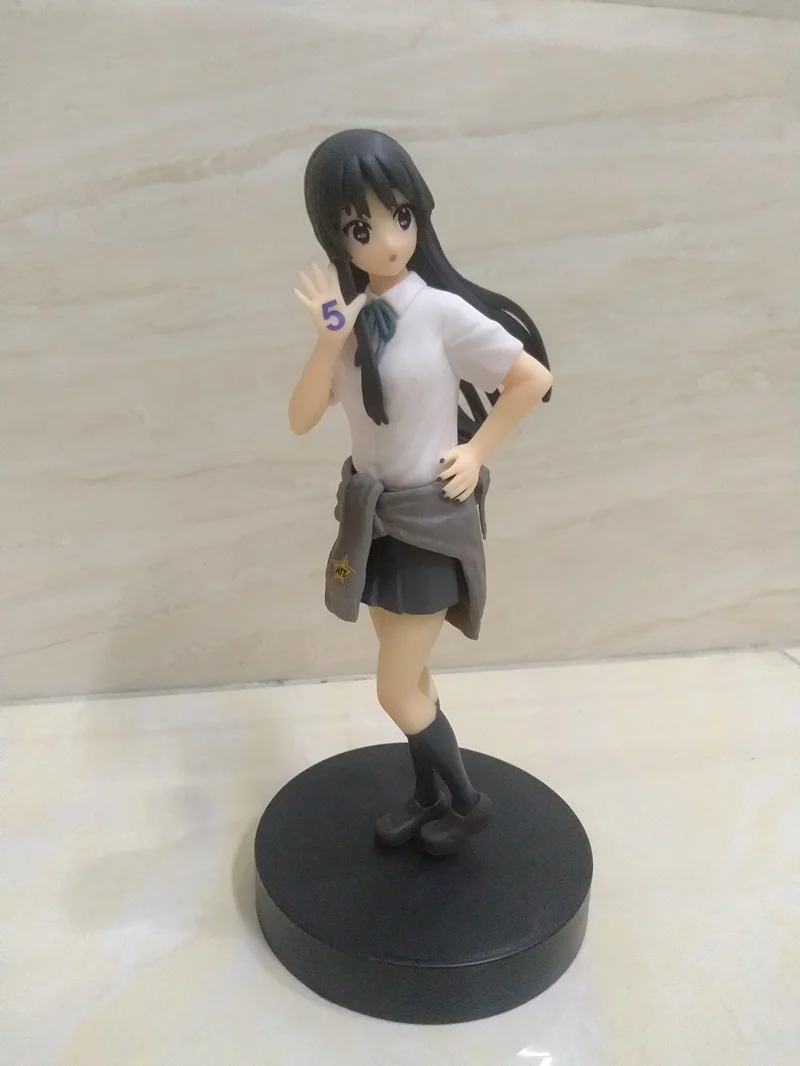 Аниме K ON! Экшн фигурка Akiyama Mio 5th Ver ПВХ Коллекционная модель кукла игрушка 18