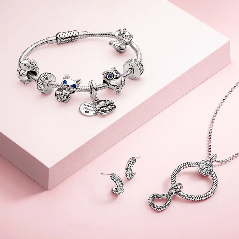 

Danturn Autumn 925 Sterling Silver Beads Ellie The Elephant Charm fit Original Pandora Bracelets for Women Jewelry Making Gift