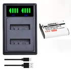 Аккумулятор Li-90B Li 90B, Li-92B Li90B, двойное зарядное светодиодный кой, с портом Type-c и USB, для Olympus TG-6, TG-5, TG-трекер SH-2, SP-100, IHS