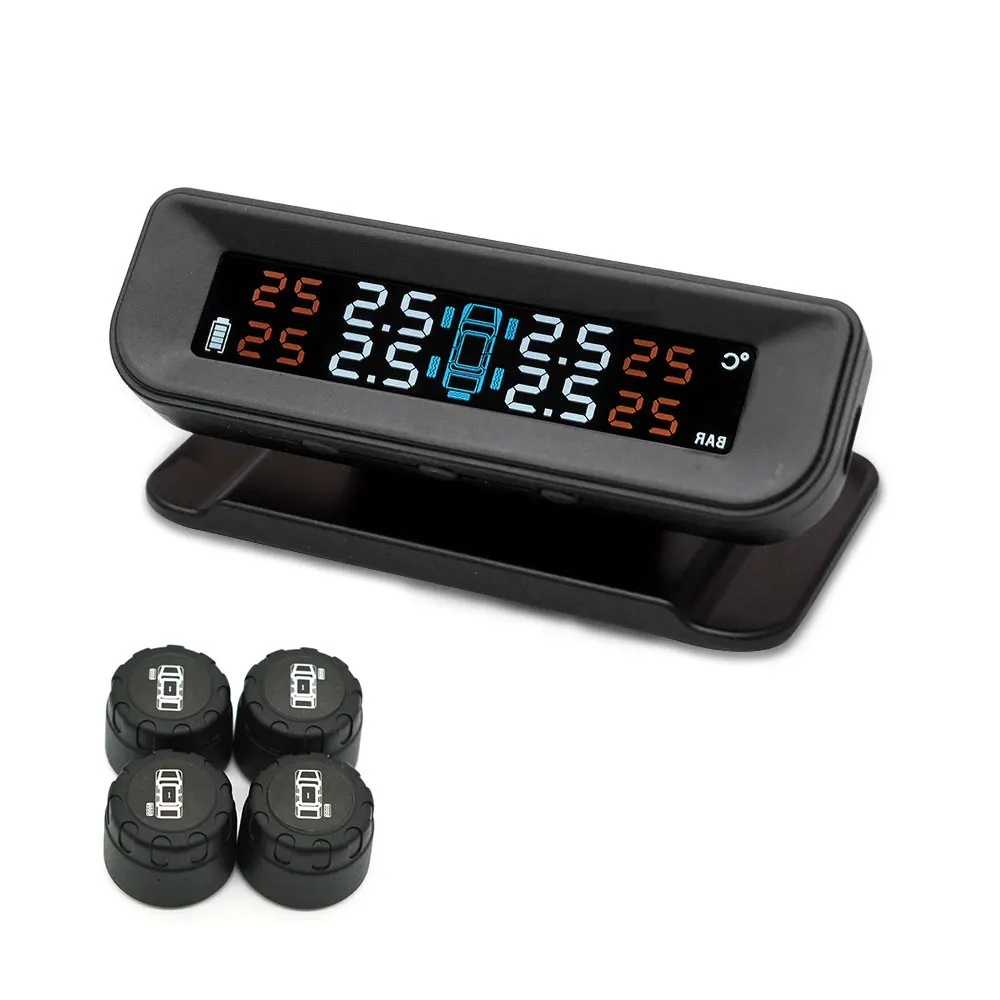 Стабильная шин Давление монитор TPMS Солнечный Мощность Tmps датчик давление в шинах