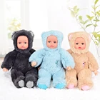 Миниатюрная мягкая плюшевая игрушка, 25 см, медведь, кролик, игрушки для детей, силиконовые детские куклы Новорожденные для сна, для девочек